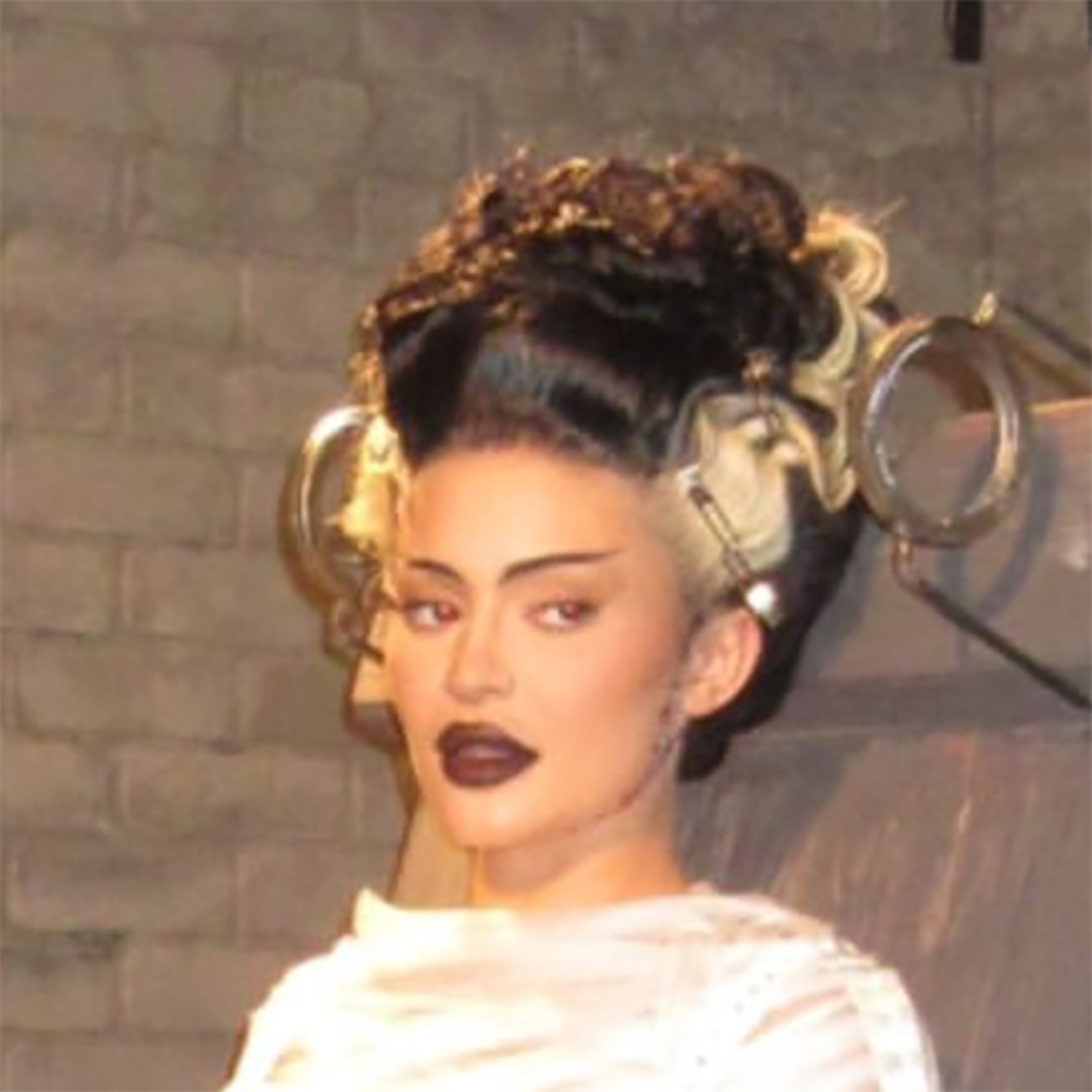 Kylie Jenner Debuts Sexy Bride of Frankenstein Halloween Costume